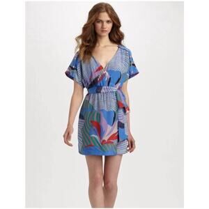 Anthropologie Leifsdottir 100% Silk Mini Dress Firefly 2 Artsy Luxury